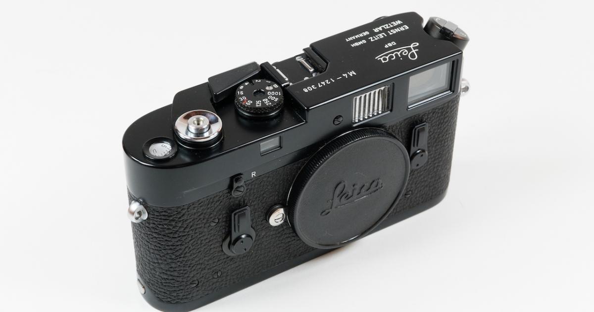 The Black Enamel Leica M4 | Tamarkin Camera